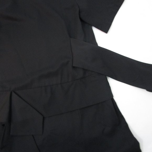 Avant Garde Asymmetric Drape Dress Short Sleeve Pocket - Picture 8 of 10